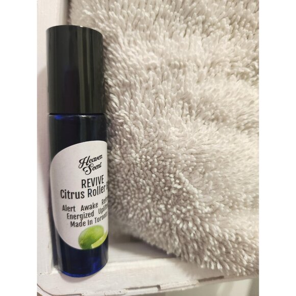 Uplifting Citrus Aromatherapy Roller: Energizing Essential Oil Blend, Handmade i - Picture 7 of 10